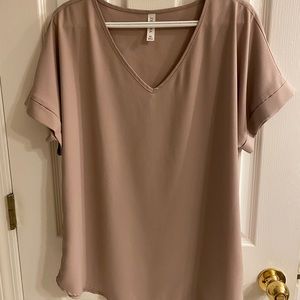Zenana cuffed sleeve basic top